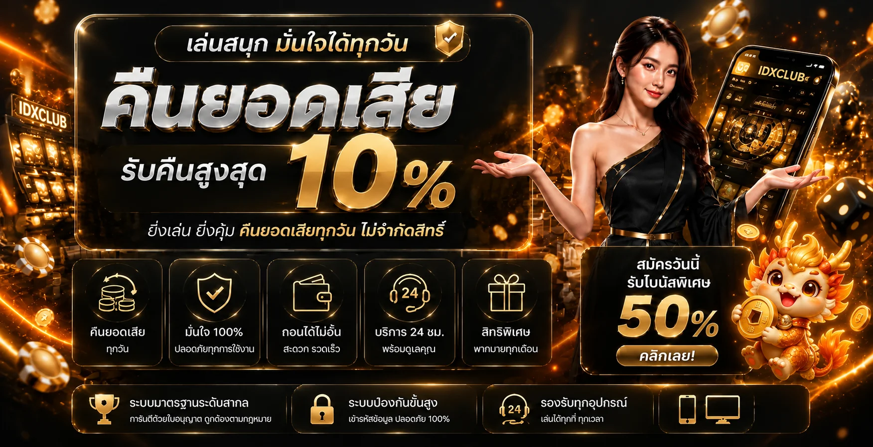 IDXCLUB | ทางเข้า สมัครสมาชิก และระบบออโต้
